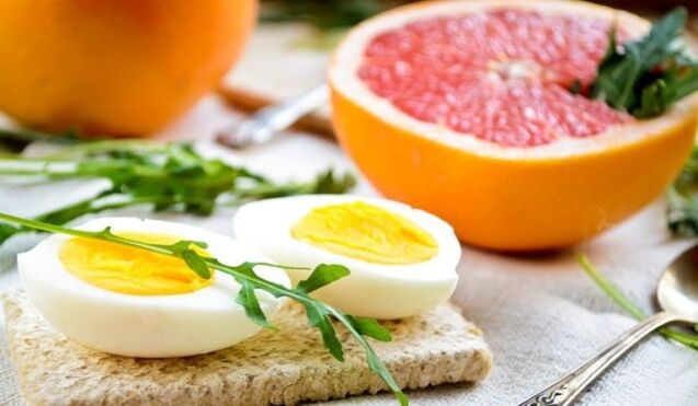pomelo y huevo para la dieta maggi