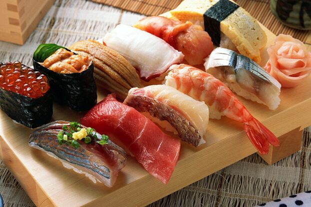 sushi para la dieta japonesa